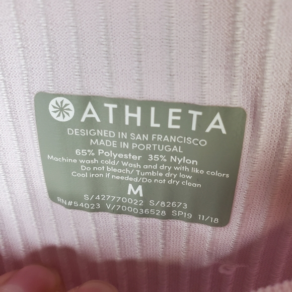 {Athleta} Pink Short Sleeve Lightweight Tee - Picture 3 of 6